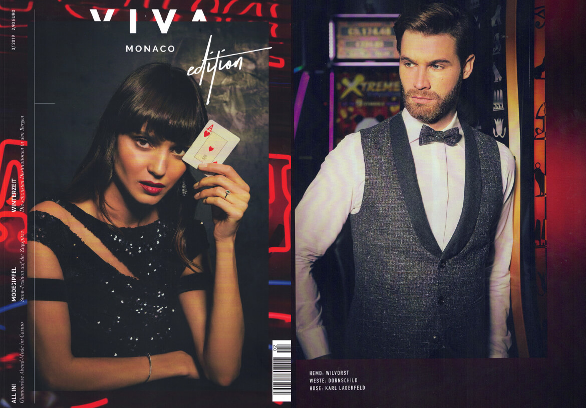 The fashion & lifestyle magazine VIVA MONACO presents the new and chic casual tuxedo vest by DORNSCHILD.