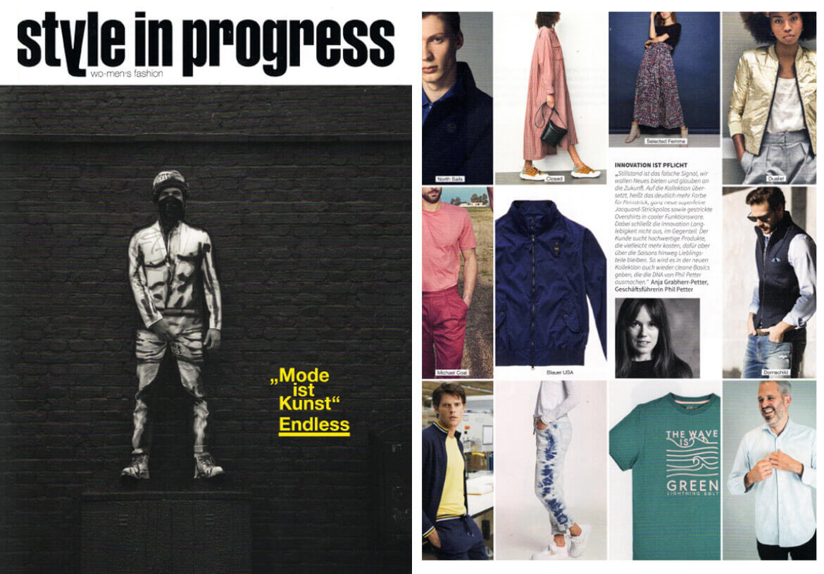 The STYLE IN PROGRESS reports about DORNSCHILD in its issue “FASHION IS ART”.