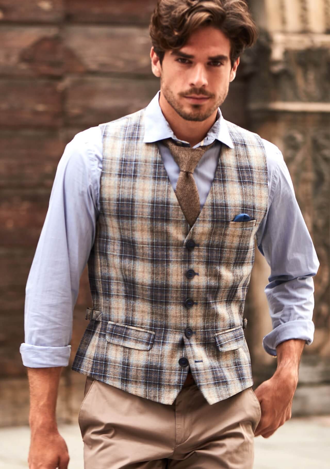 The Plaid Compendium: Men's Vest Style from DORNSCHILD!